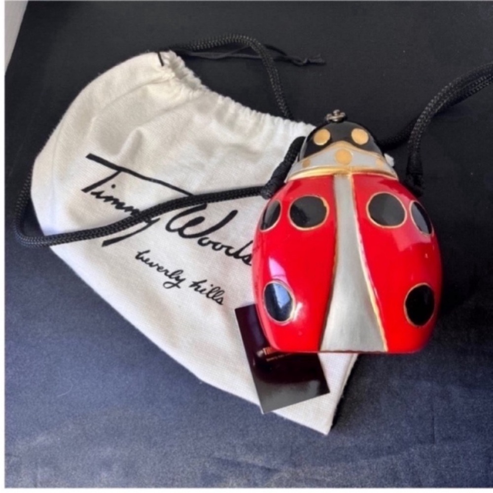 Timmy Woods Red and Black Ladybug Bag - Picture 2 of 6